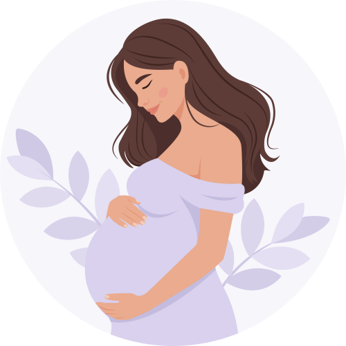 A couple holding their newborn baby